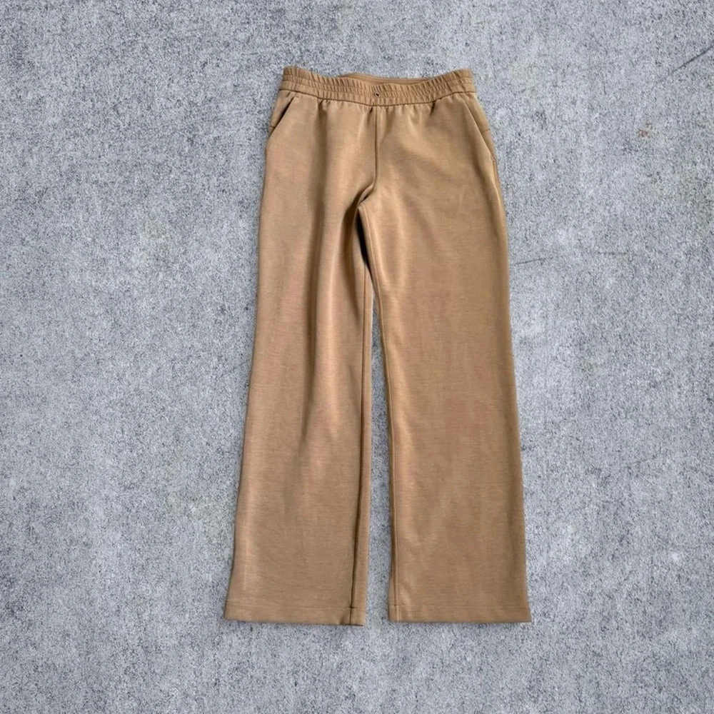 Lululemon Brushed Softstream Half Zip Pullover & High Rise Pants Filbert Tan NWT - Picture 5 of 8